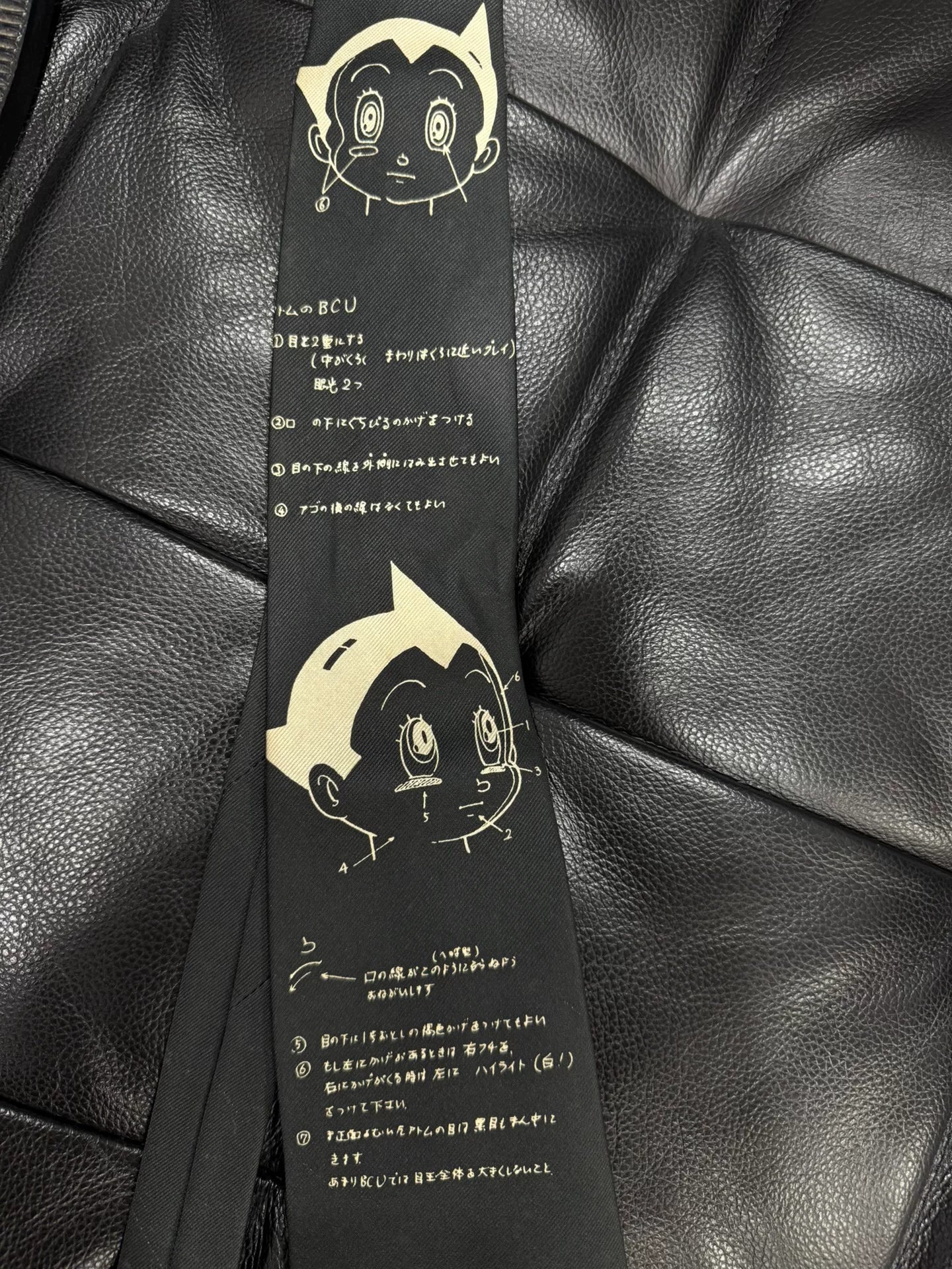 yohji yamamoto astroboy themed tie