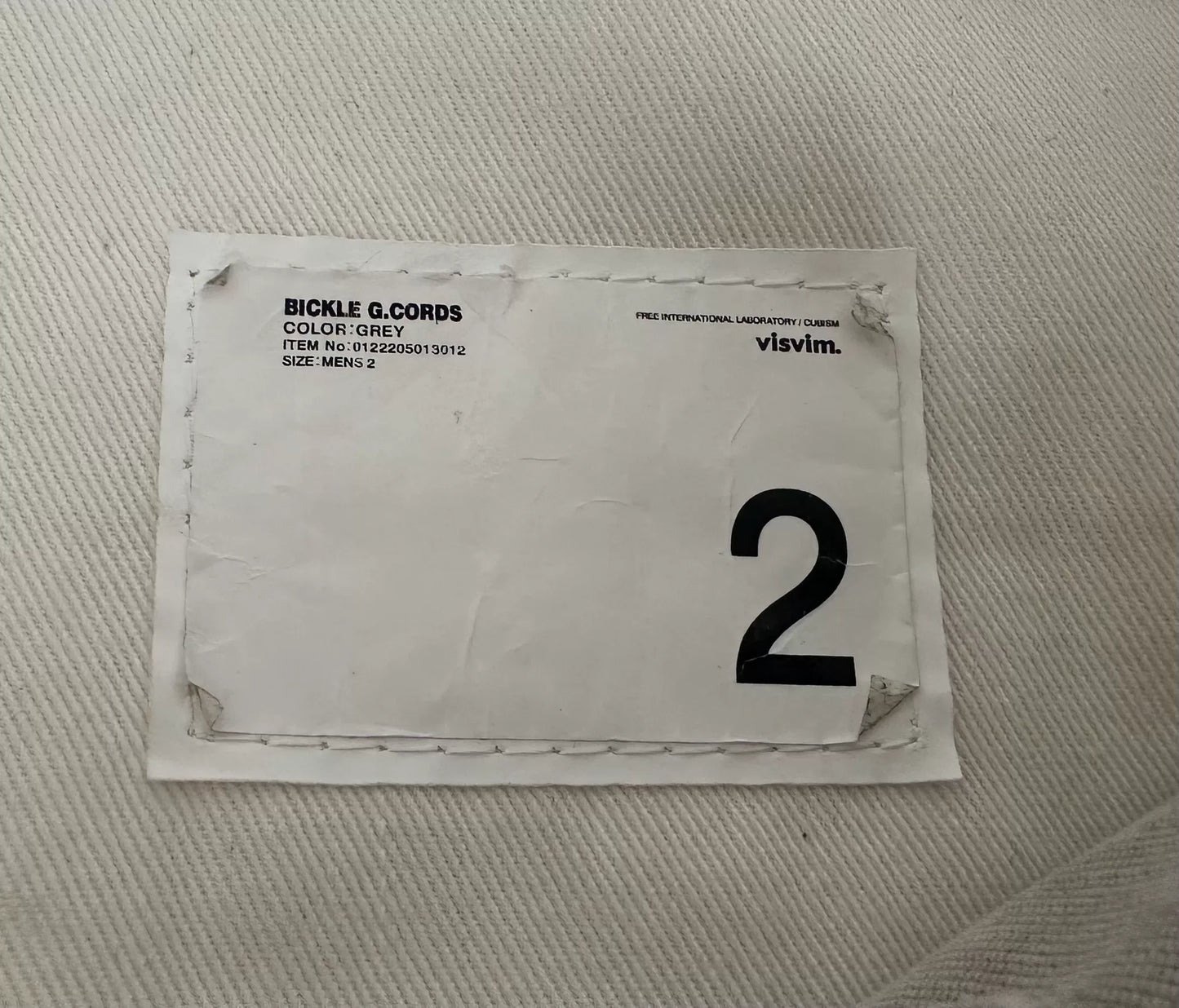 visvim bickle g.cords utility jacket grey