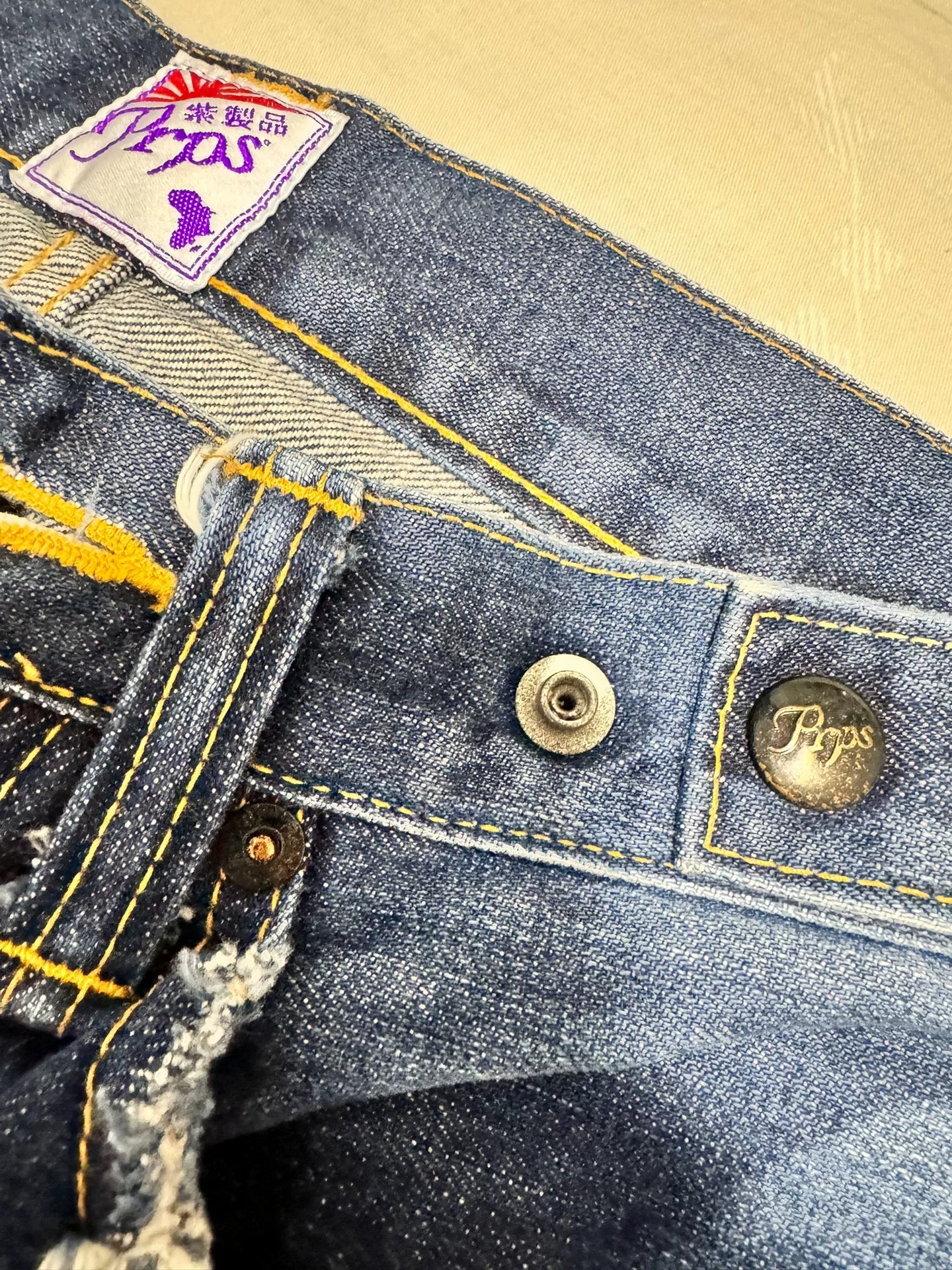 PRPS Japan Washed Distressed Jeans