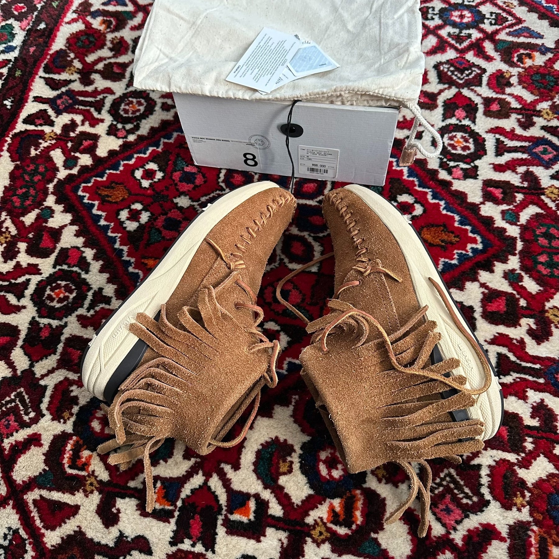 VISVIM 18SS YUCCA MOC SHAMAN VEG SUEDE US8