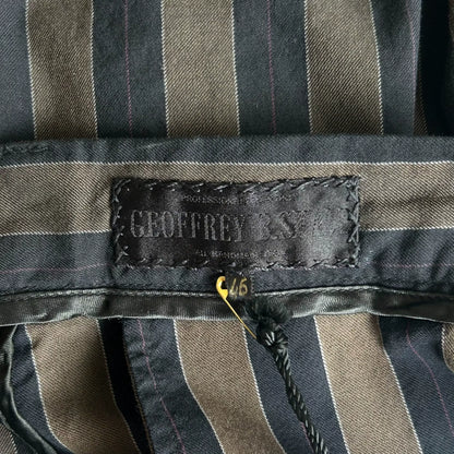 Geoffrey B. Small Silk Wool Striped Pants