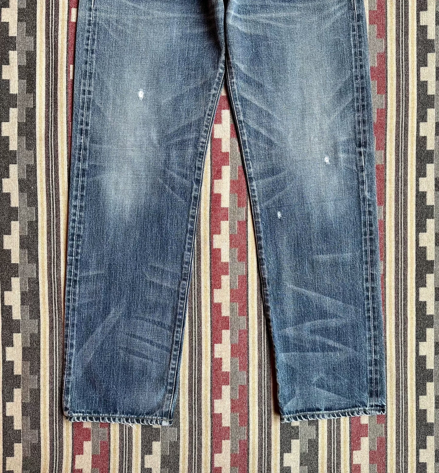 neighborhood washed mid denim pants size XL