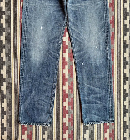 neighborhood washed mid denim pants size XL
