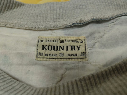 kapital kountry embroidered patchwork sweatshirt