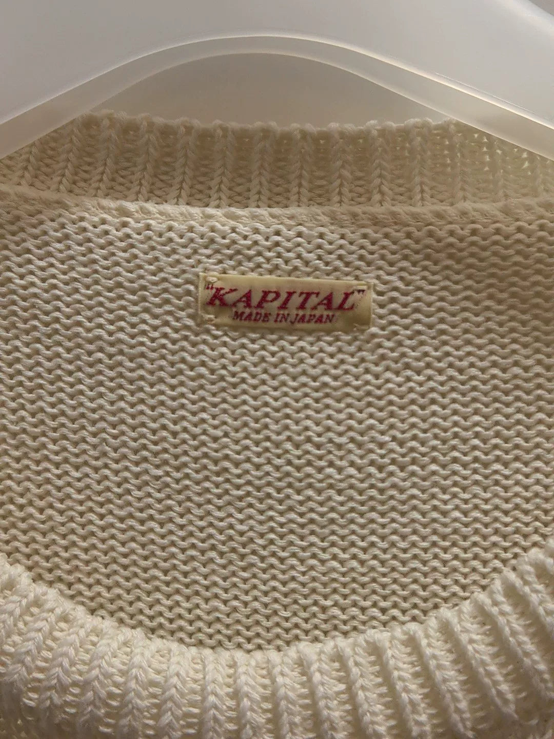 Kapital Beige Knitted Sweater Made in Japan