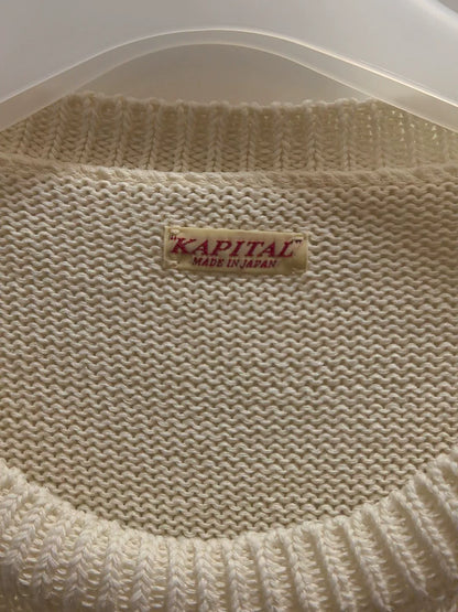Kapital Beige Knitted Sweater Made in Japan