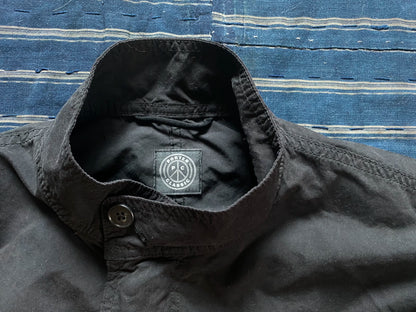 porter classic military coat in black