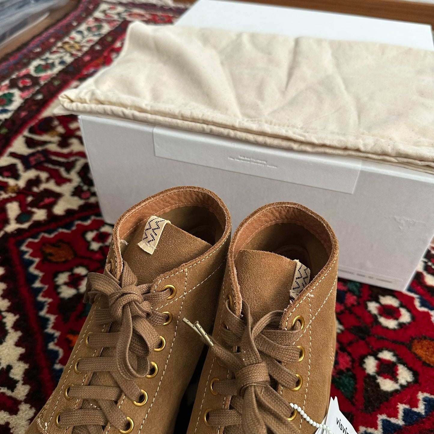 Visvim Brigadier Boots in Beige