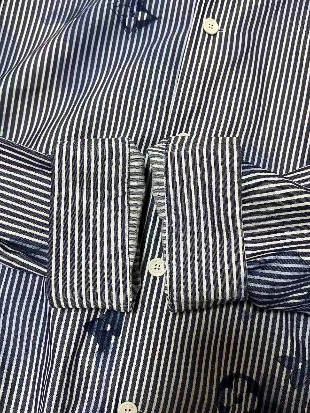 Louis Vuitton Ink Logo Striped Shirt