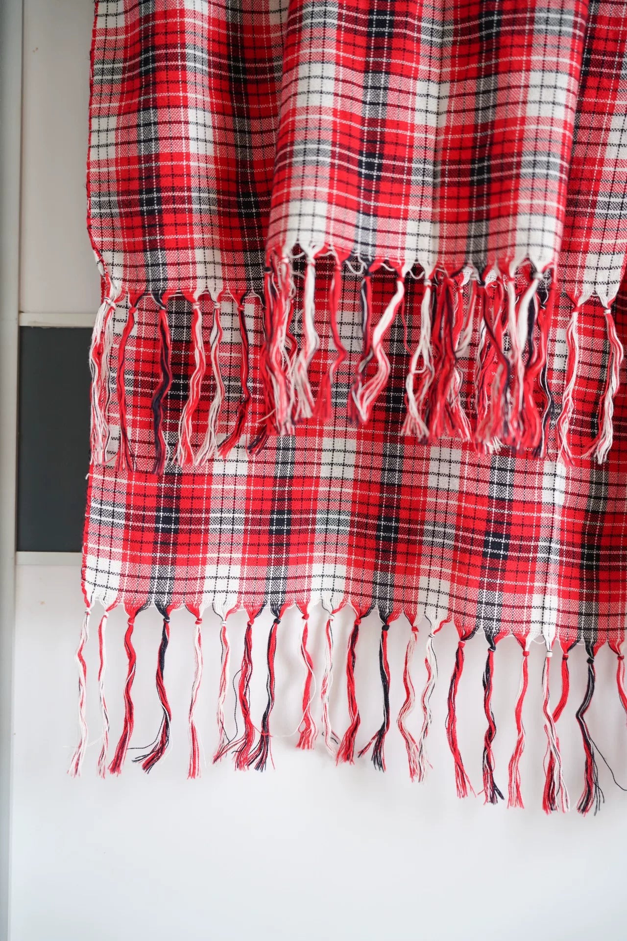 Yohji Yamamoto 13ss Red Plaid Scarf