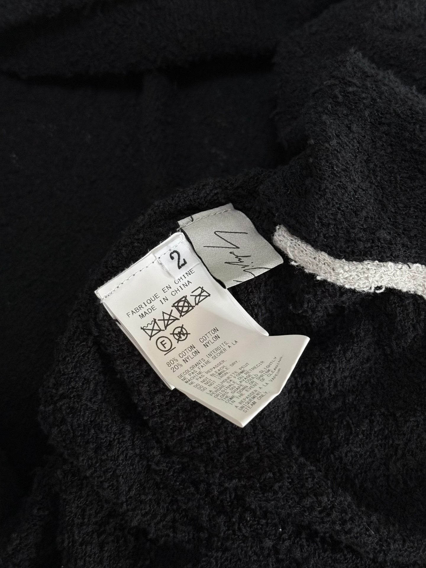 Yohji Yamamoto Asymmetrical Textured Knit Sweater