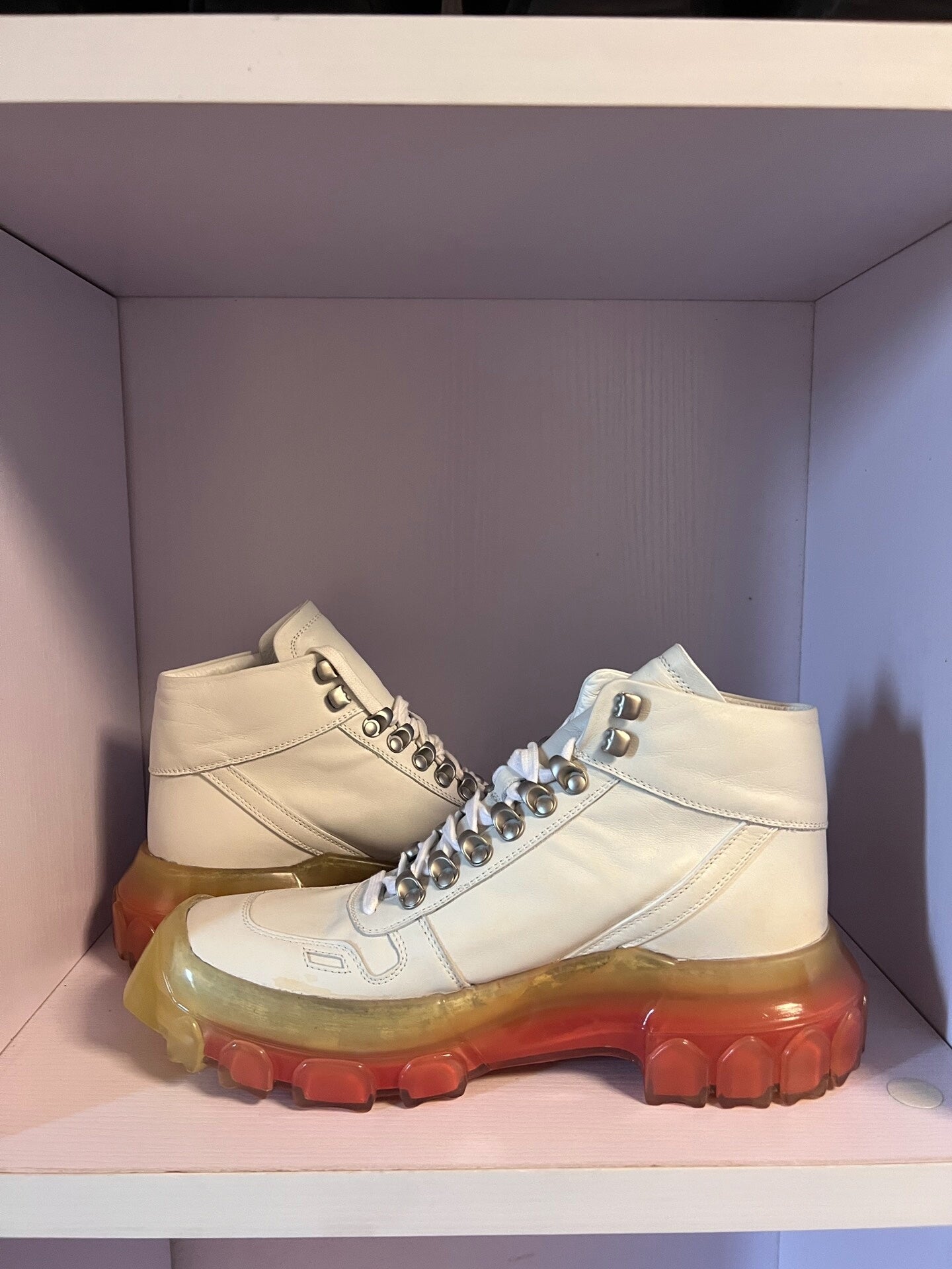 Rick Owens Mainline Leather Rainbow Boots