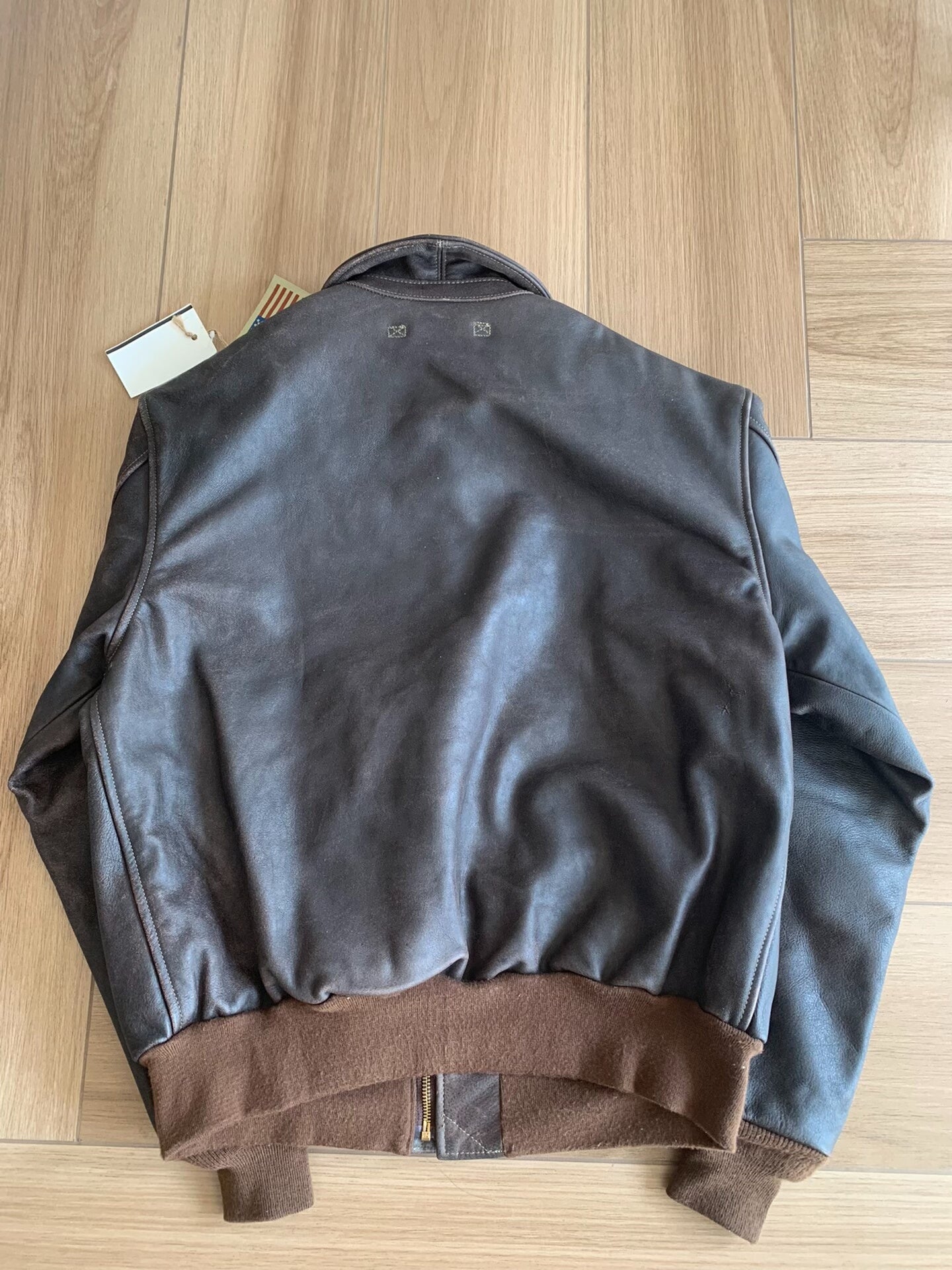 Cockpit A2 Distressed Horsehide Leather Jacket