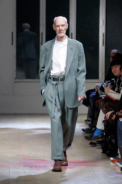 black Yohji Yamamoto tie jacket