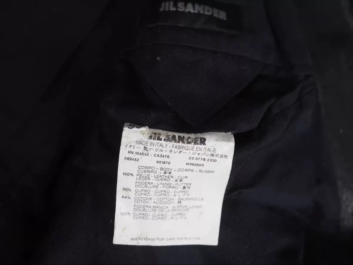 vintage jil sander black blazer for men