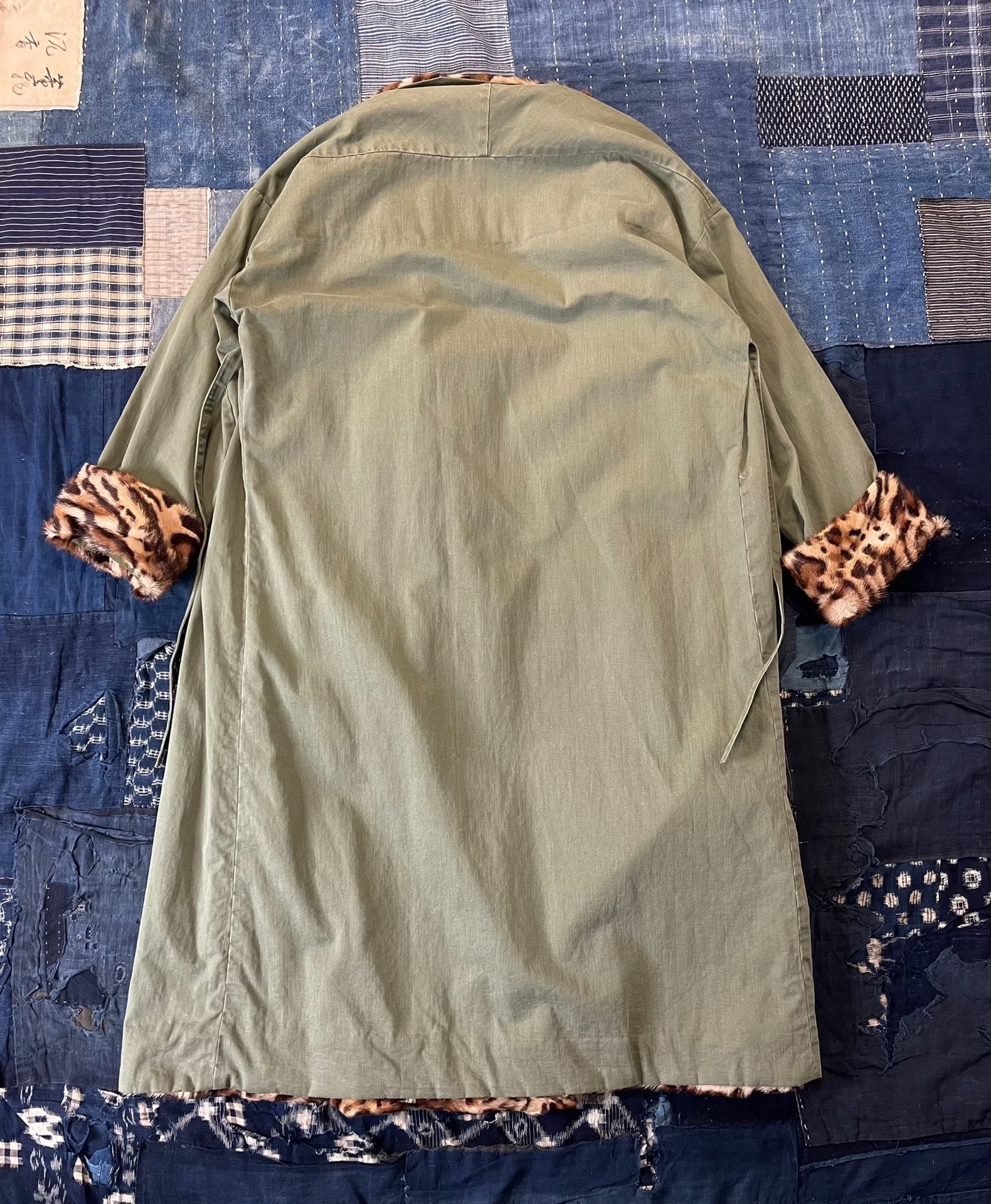 VISVIM 12AW LHAMO ROBE Leopard Print