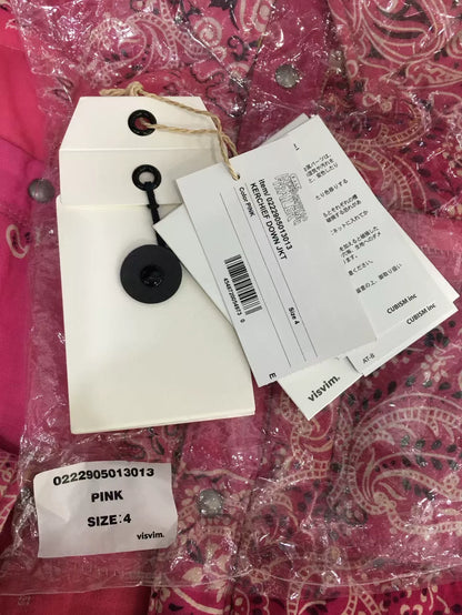 visvim pink bandana down jacket