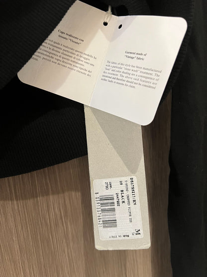 Rick Owens Long Sleeve Black T-shirt