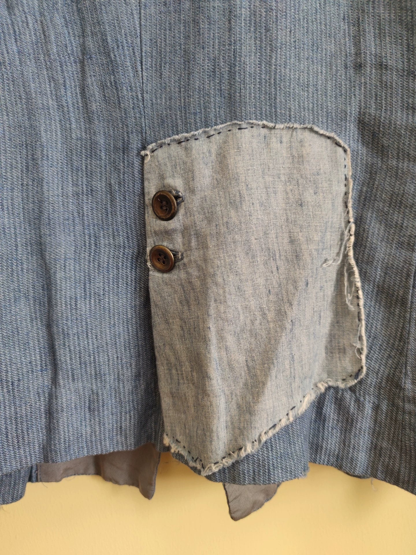 Greg Lauren Craftsmanship Denim Blazer