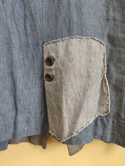 Greg Lauren Craftsmanship Denim Blazer