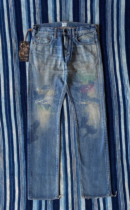 prps noir heavy washed denim pants