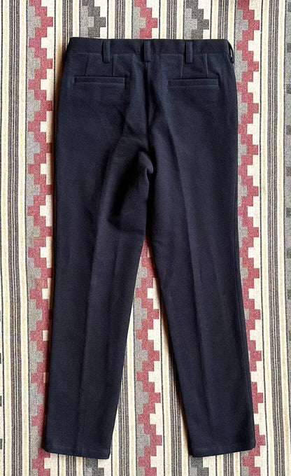 blue japan indigo cotton blend casual pants