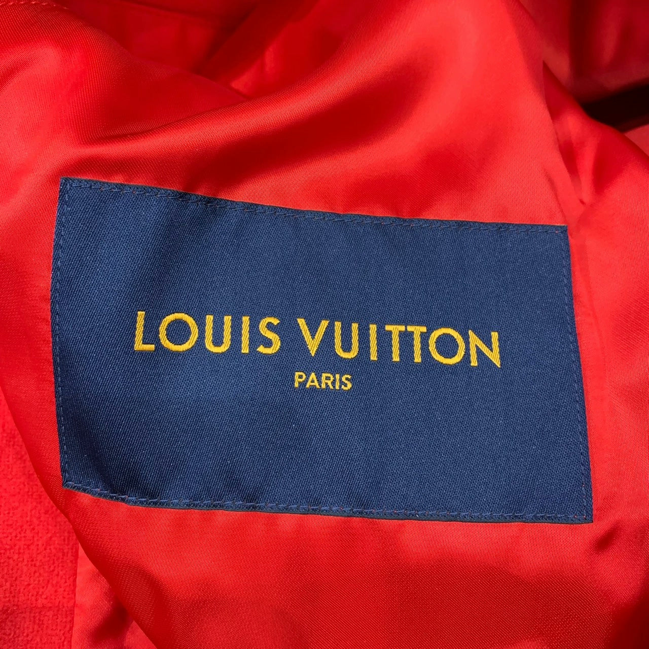 louis vuitton red and white embroidered jacket