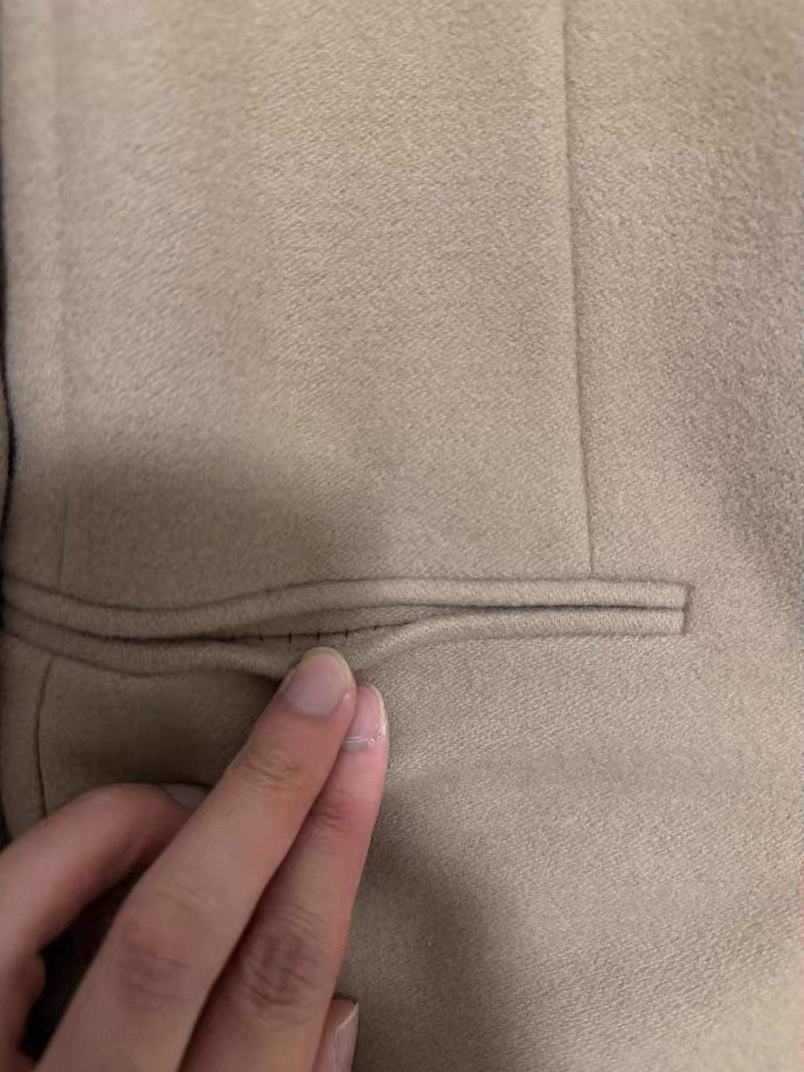 Saint Laurent Cashmere Wool Blend Coat