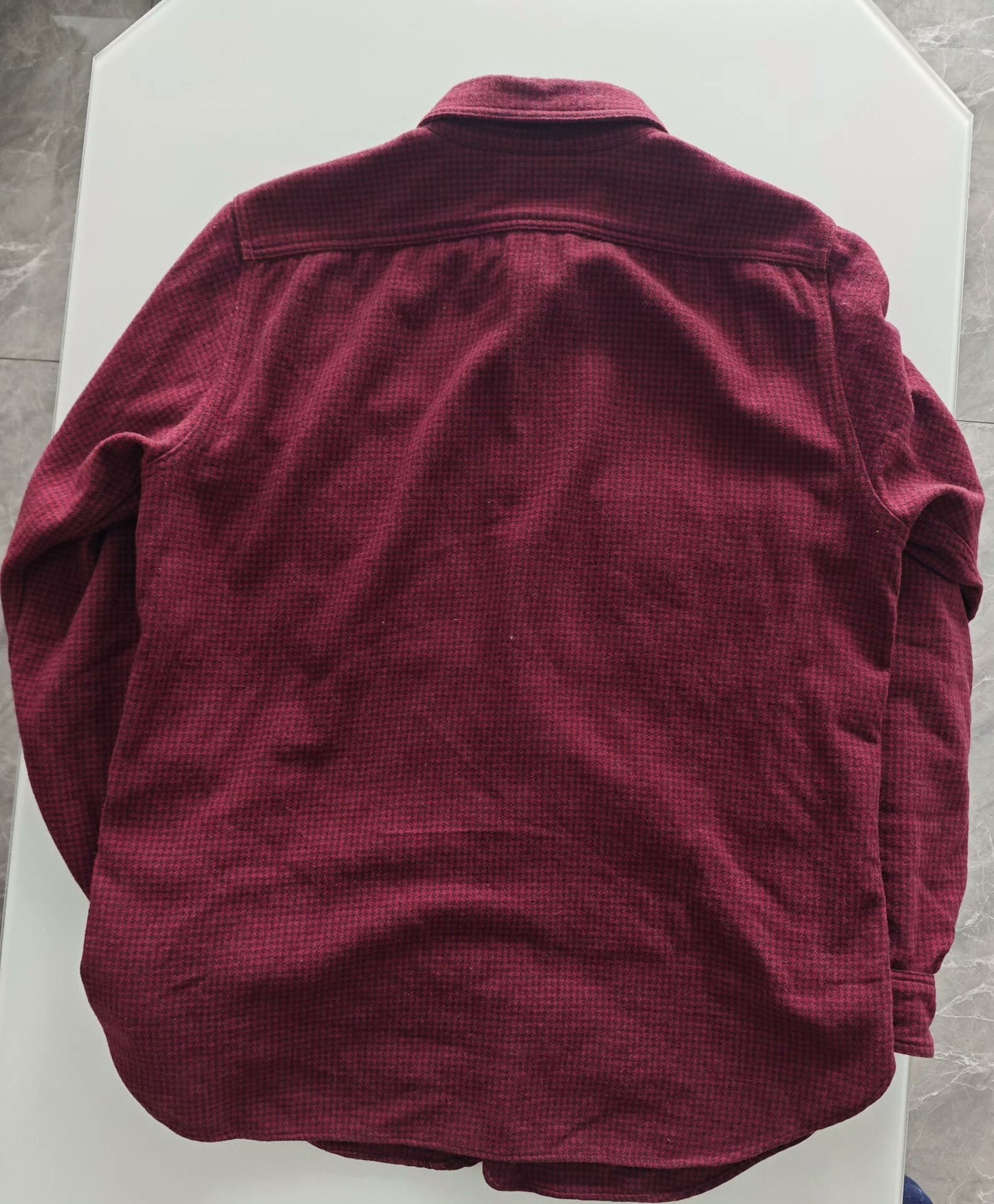 Freewheelers Wool Shirt Houndstooth Pattern