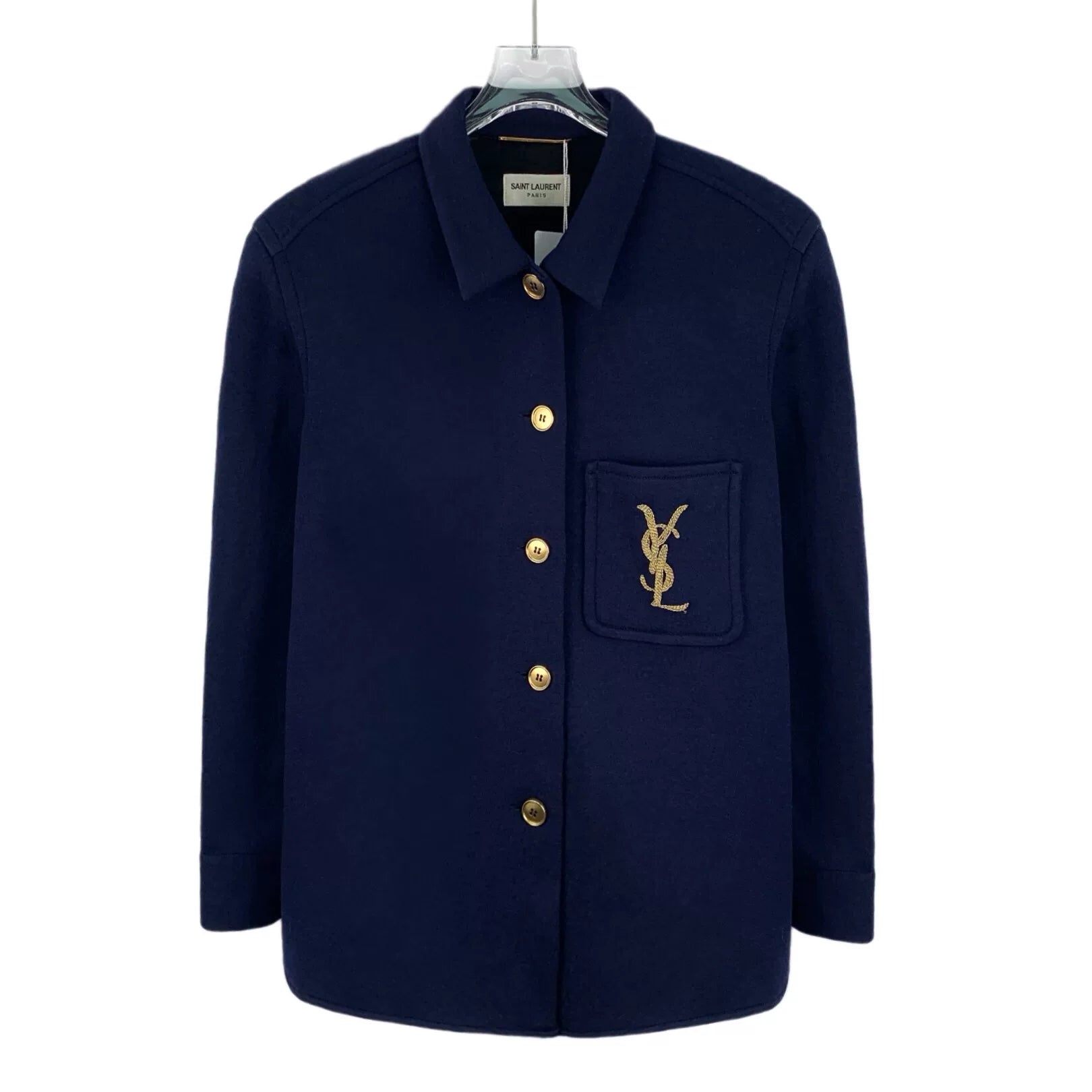 Yves Saint Laurent Dark Blue Logo Shirt