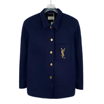 Yves Saint Laurent Dark Blue Logo Shirt