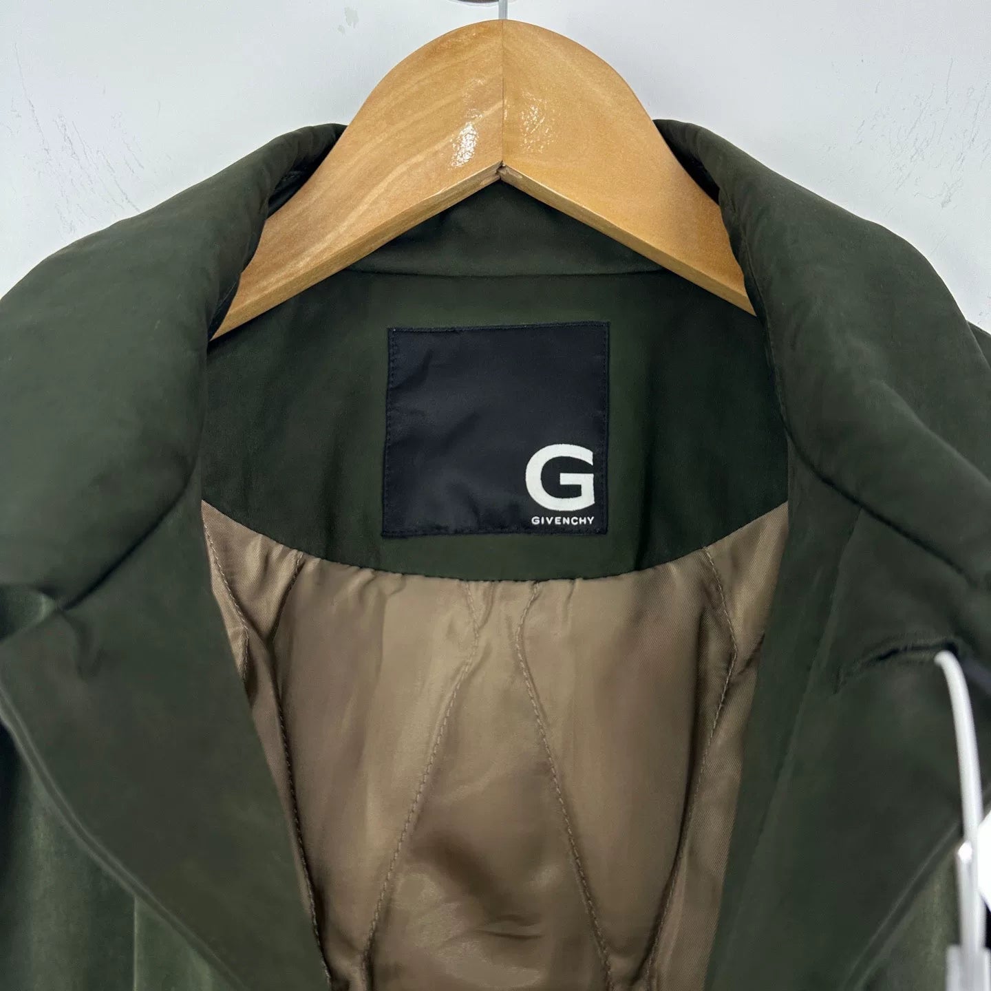 Givenchy Olive Green Cotton Coat