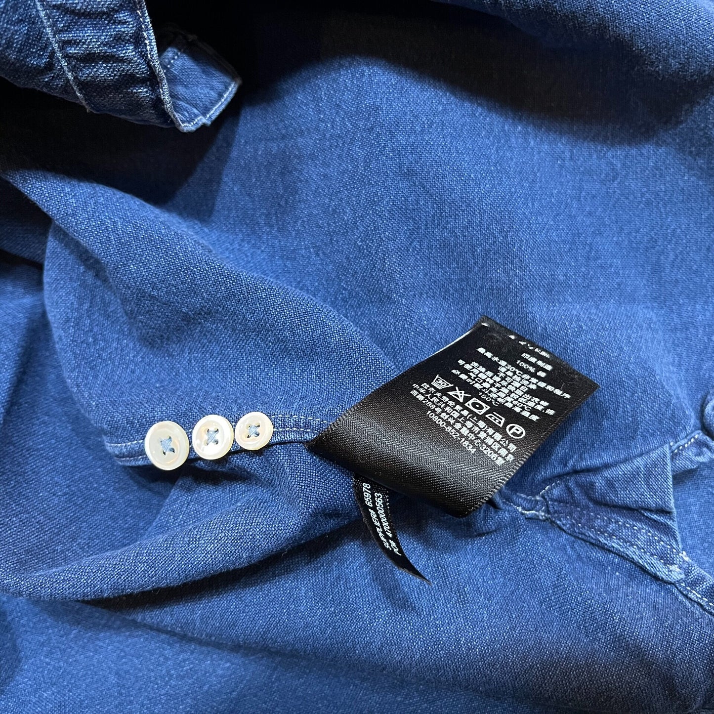 RRL Blue Dye Button-Up Shirt