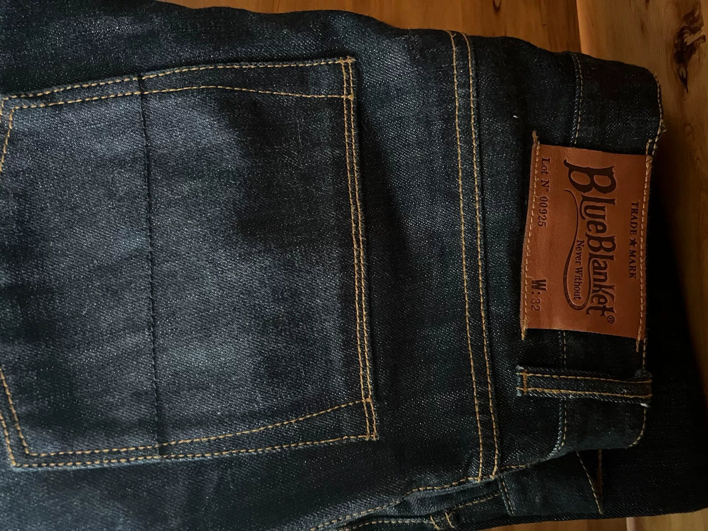 handmade italy 14.75oz blue jeans