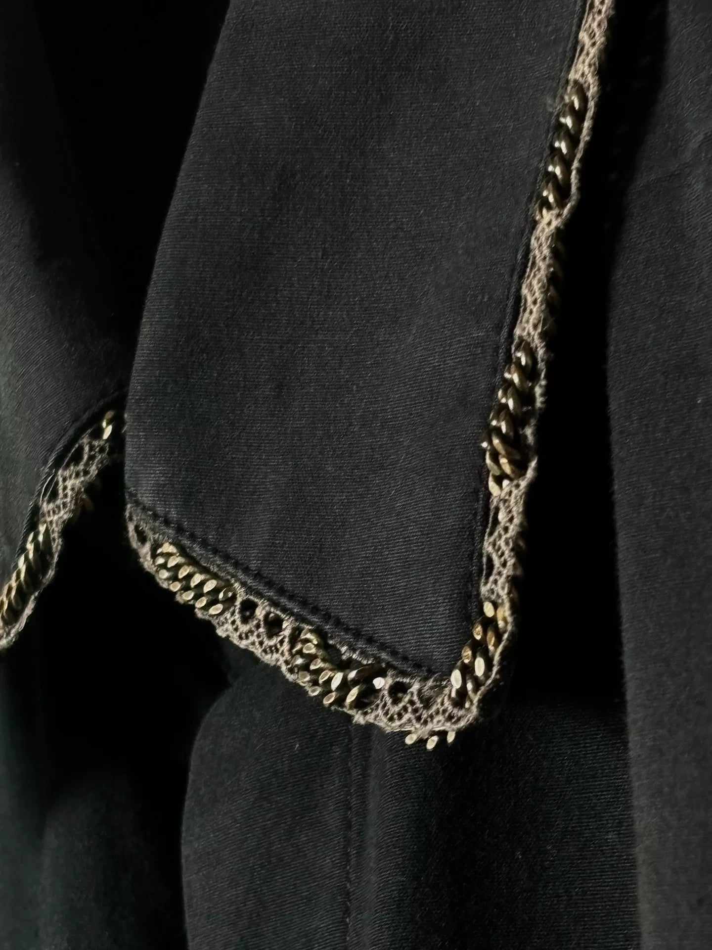 alexander mcqueen 2006 metallic lace shirt