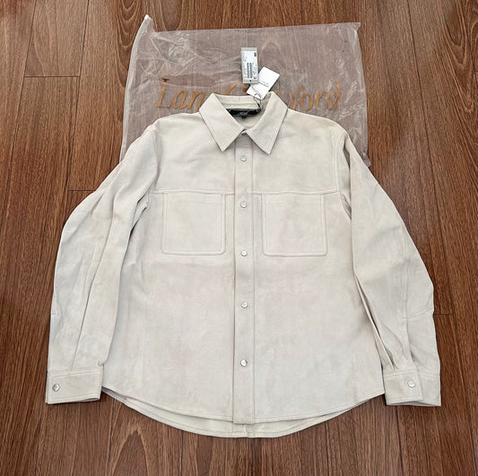 kith sheepskin suede apollo shirt