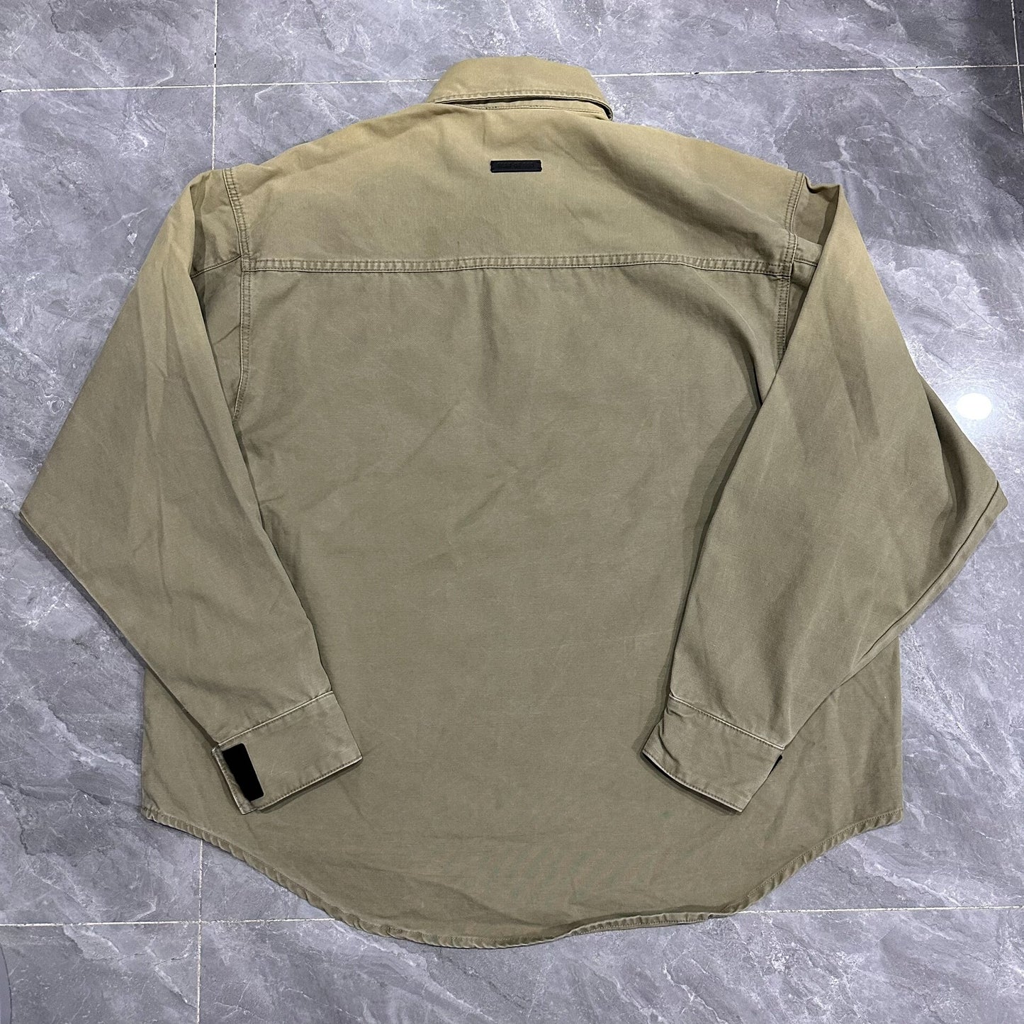 Fear of God Olive Green Henley Shirt
