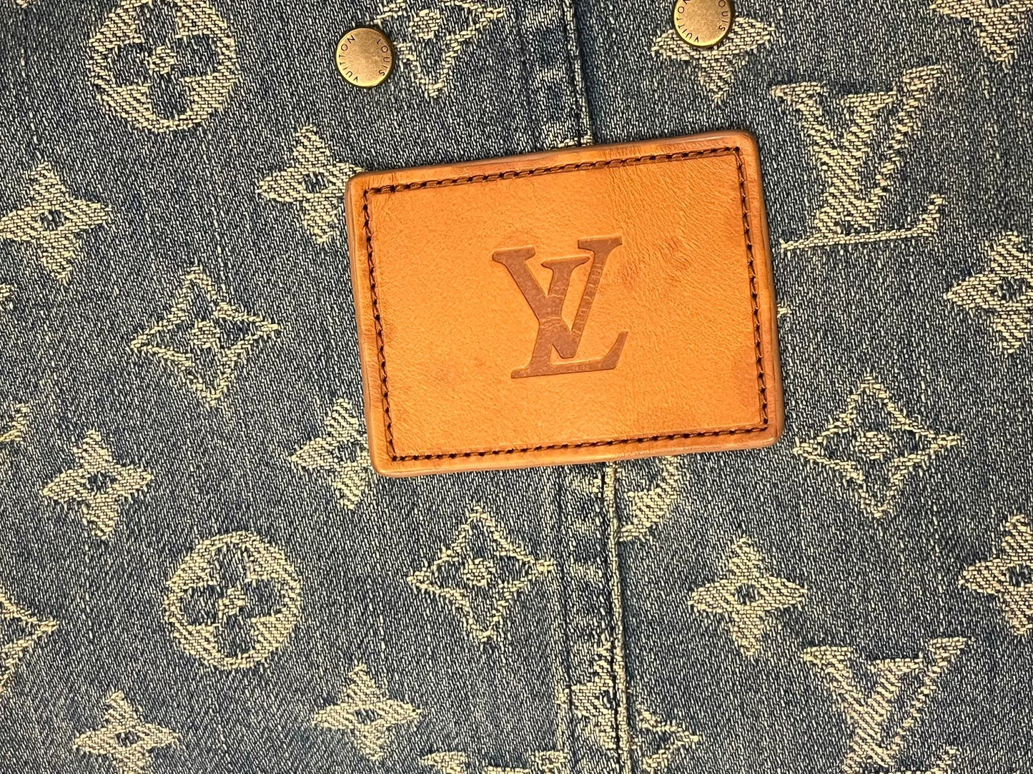 supreme lv denim jacket with tags
