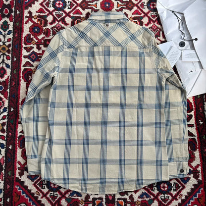 visvim indigo check long sleeve shirt