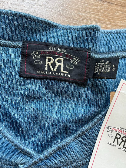 RRL Indigo Jersey Henry T-Shirt