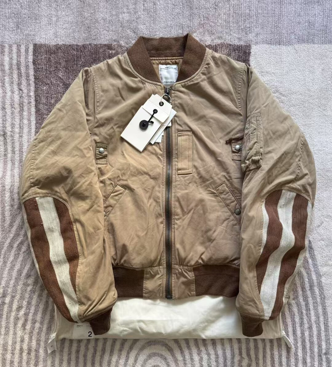 VISVIM 20SS THORSON ALBACORE Droplet Sleeve MA-1 Jacket