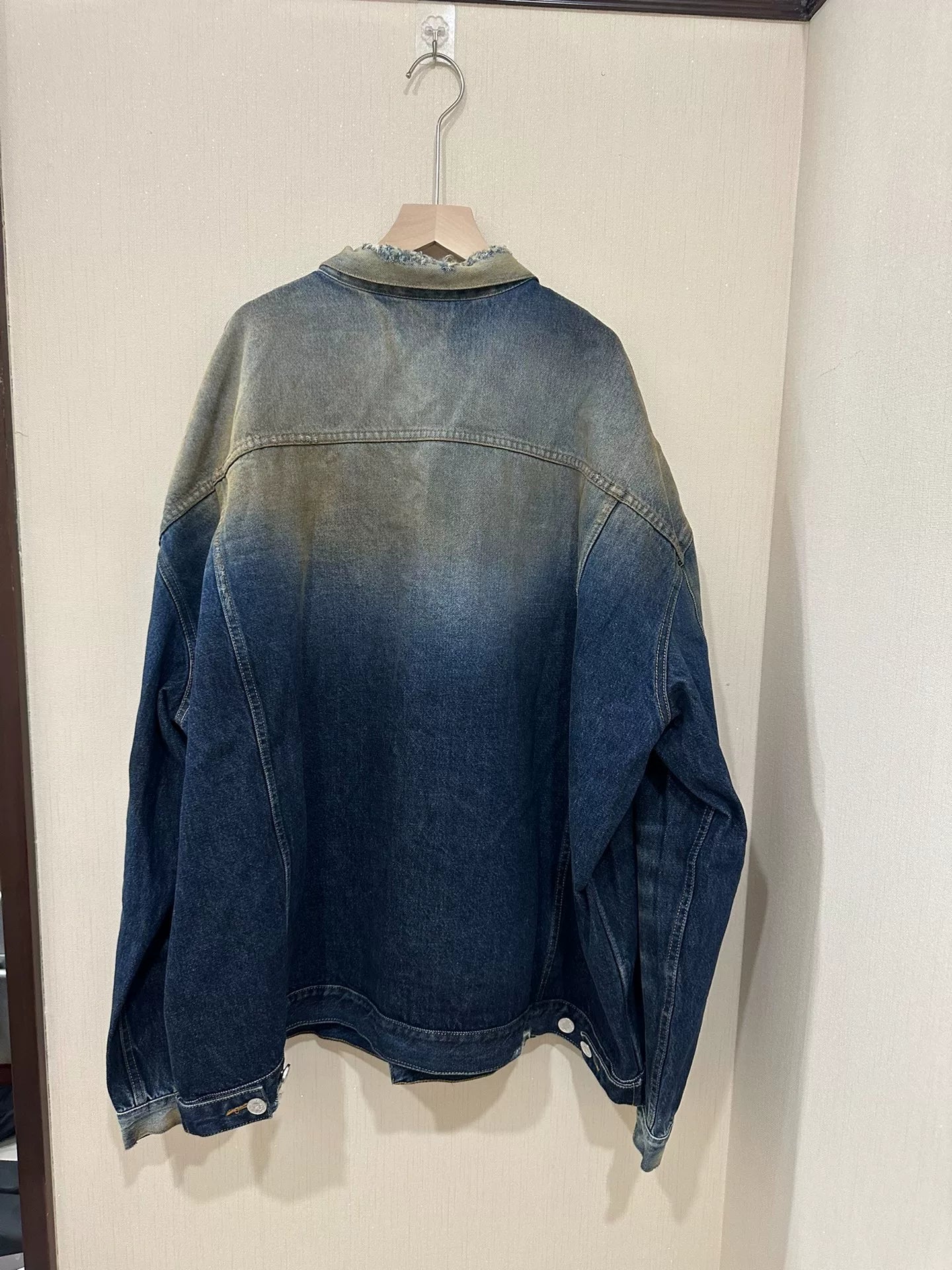 Vetements Destroyed Denim Jacket Size L