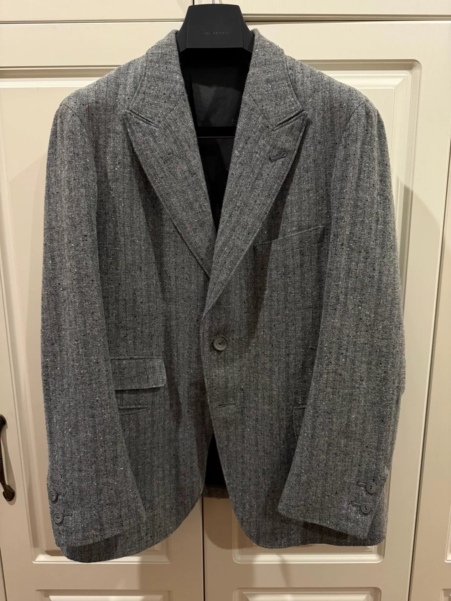 30s Cut Peak Lapel Donegal Tweed Jacket