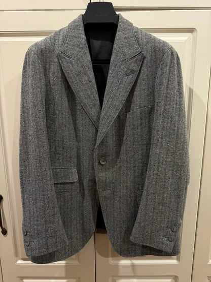 30s Cut Peak Lapel Donegal Tweed Jacket