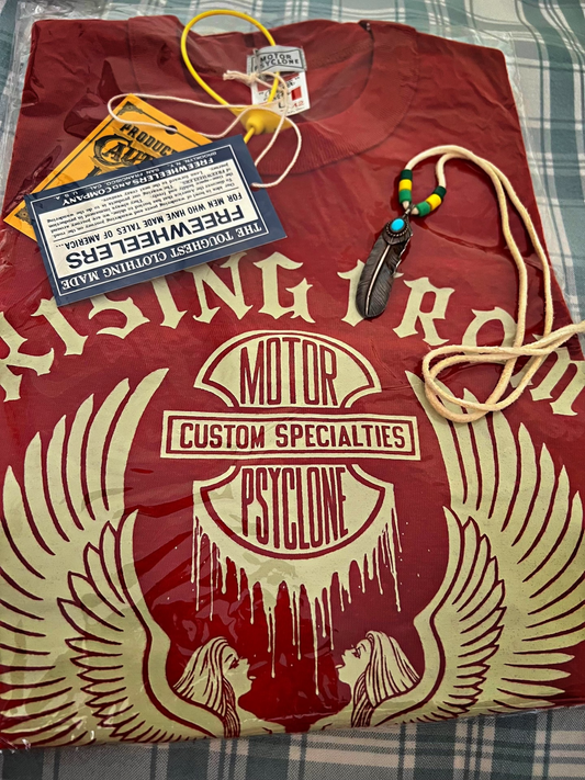 Freewheelers Red Short Sleeve T-Shirt