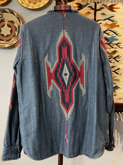 RRL 1940s Indian Blanket Western Shirt