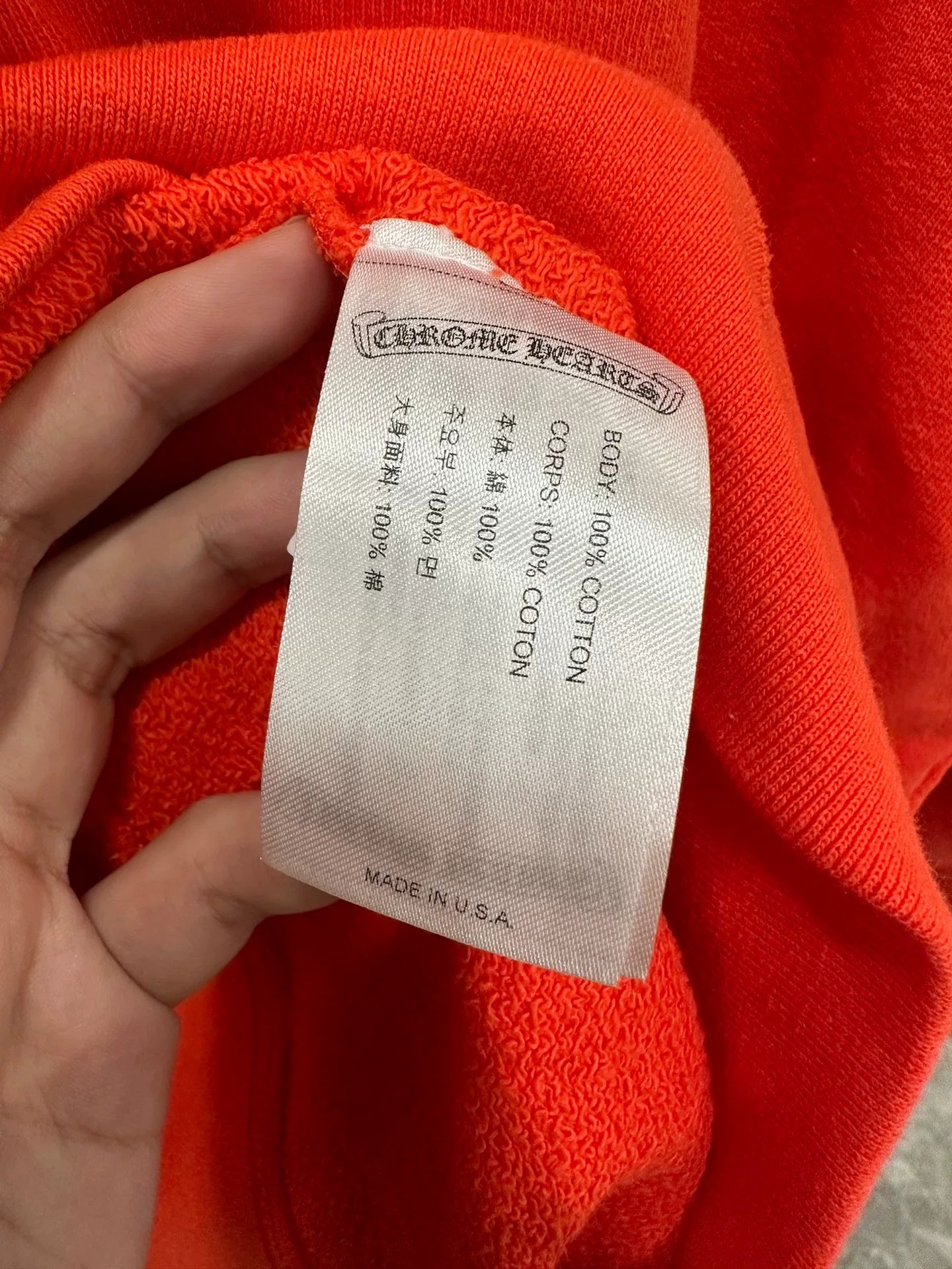 Chrome Hearts Mattyboy Orange Graffiti Hoodie