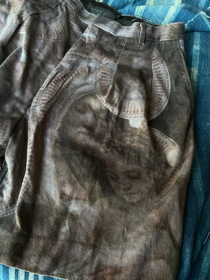 givenchy printed shorts with artistic design