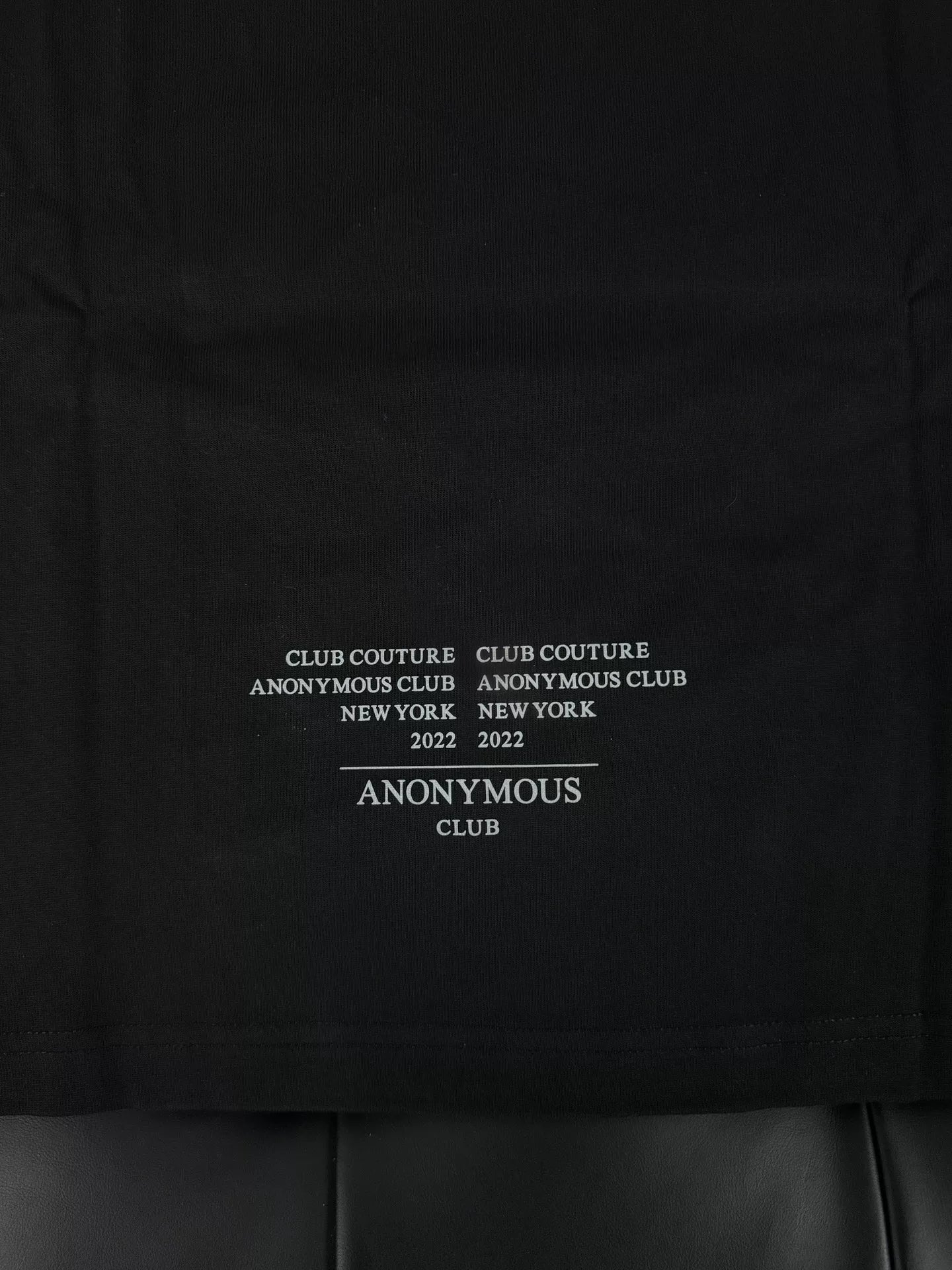 Anonymous Club FW22 3M Couture Tee