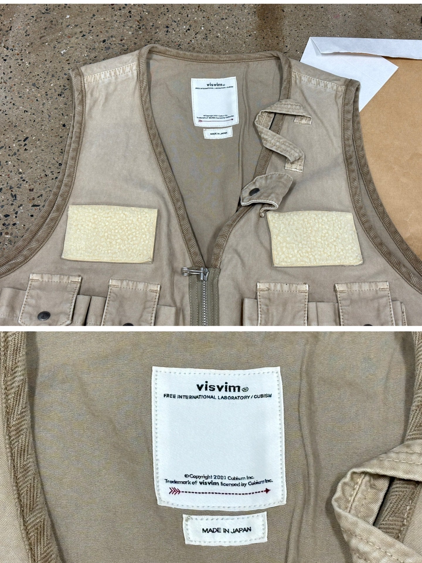 VISVIM 19AW PILAR FISHERMAN VEST
